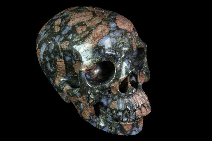 Carved, Que Sera Stone Skull #116675